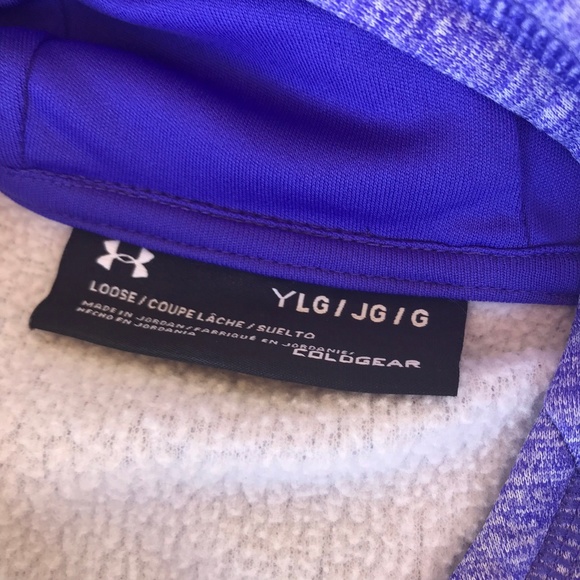 Under Armour Fleece Highlight Hoodie Purple Pink L - Picture 3 of 6